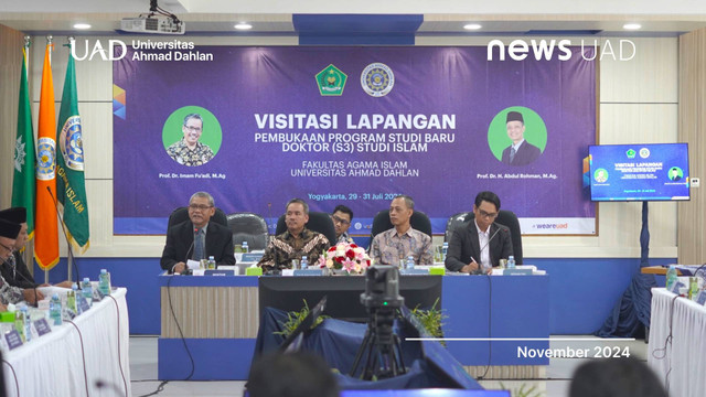 Visitasi Lapangan Pembukaan Program Studi Baru Doktor (S-3) Studi Islam Fakultas Agama Islam (FAI) Universitas Ahmad Dahlan (UAD) (Dok. FAI UAD)