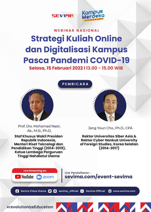 Jang Youn Cho, Ph.D., CPA Jadi Narasumber dalam Webinar Nasional SEVIMA