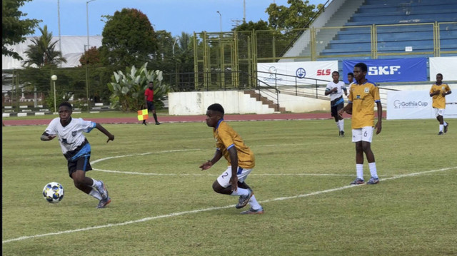 Meet The World with SKF Road to Gothia Cup 2025 sudah menyelesaikan fase seleksi pemain Papua Football Academy (PFA) yang digelar di Mimika Sport Complex, Mimika, Papua Tengah, Jumat (29/11/2024). Foto: Dok. Meet The World with SKF