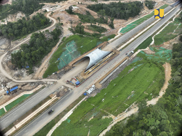 Perlintasan satwa di tol akses IKN.  Foto: Dok. Kementerian PU