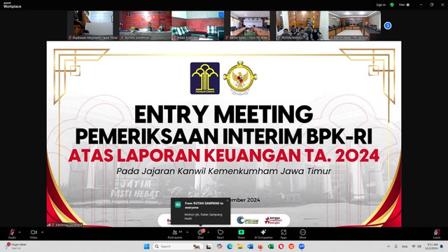 Tekankan Pentingnya Komunikasi, Rupbasan Mojokerto Dukung Pemeriksaan Interim BPK