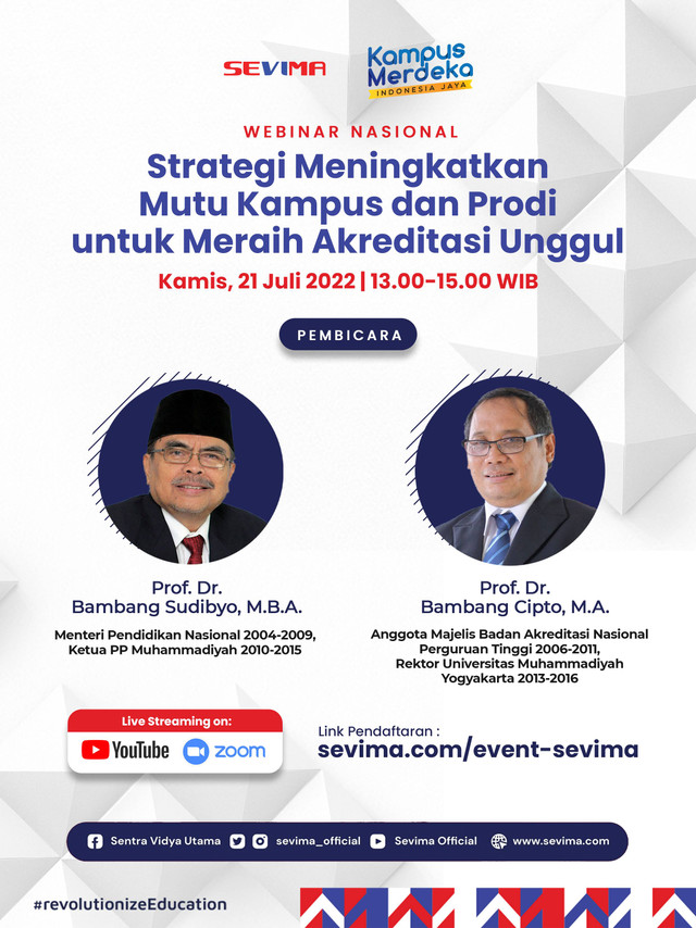 Ribuan Peserta Ikuti Seminar SEVIMA Seputar Kampus & Prodi Menuju Akreditasi