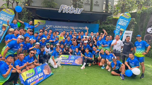 Sotf Launching Fitbar Protein di Borobudur Marathon 2024. Foto: Dok. Istimewa