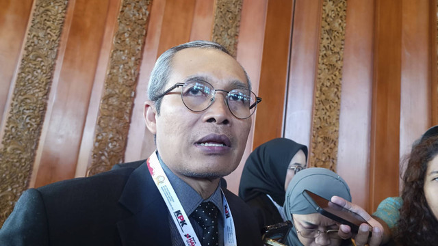 Wakil Ketua KPK Alexander Marwata usai menghadiri Pertemuan Pimpinan Lembaga Antikorupsi Negara ASEAN ke-20 di Bali, Selasa (3/12/2024). Foto: Denita BR Matondang/kumparan