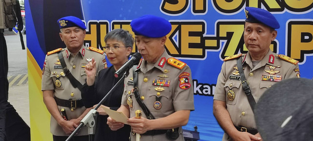 Kakorpolairud Bayarkan Polri, Irjen Mohammad Yassin Kosasih, saat menyampaikan keterangan pers dalam HUT Korpolairud pada Selasa (3/12/2024). Foto: Rachmadi Rasyad/kumparan