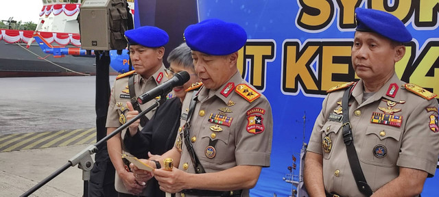 Kakorpolairud Bayarkan Polri, Irjen Mohammad Yassin Kosasih, saat menyampaikan keterangan pers dalam HUT Korpolairud pada Selasa (3/12/2024). Foto: Rachmadi Rasyad/kumparan