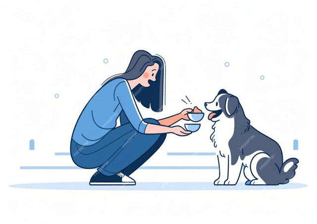 A young woman feeding a dog pet owner art illustration vector drawing | Premium AI-generated image. (2023, July 12). Freepik. https://www.freepik.com/premium-ai-image/young-woman-feeding-dog-pet-owner-art-illustration-vector-drawing_52806597.htm