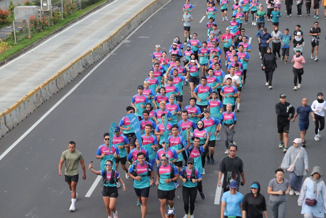 teman kumparan Gelar Fun Run Spesial Bareng Zurich pada Minggu (1/12). Foto: kumparan