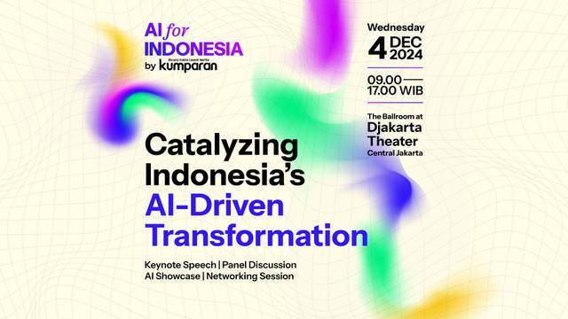 AI for Indonesia by kumparan resmi digelar di The Ballroom Djakarta Theater, Jakarta Pusat, pada 4 Desember 2024. Foto: kumparan