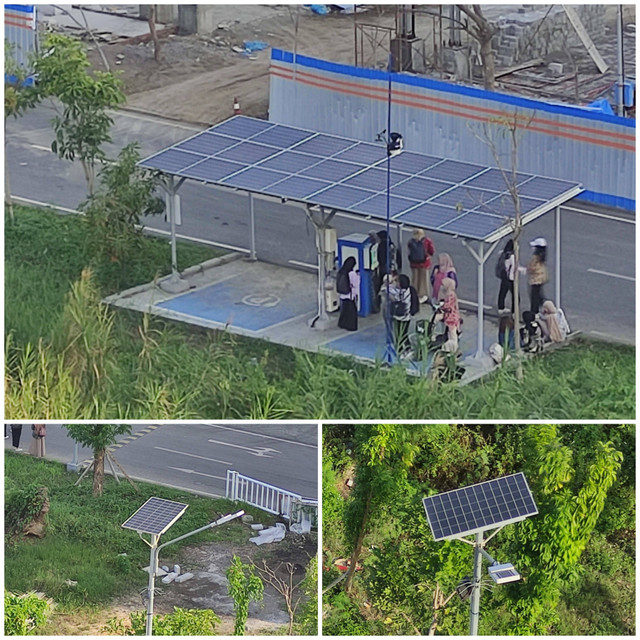 Sumber: Dokumen Pribadi, Gambar: Foto panel surya di Universitas Airlangga