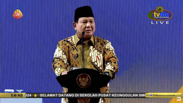 Suasana Pembukaan Tanwir & Resepsi Milad Ke-112 Muhammadiyah, Rabu (4/12/2024). Foto: YouTube/ tvMu Channel