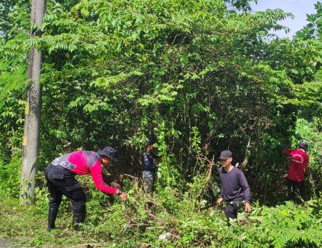 Lapas Besi Berpartisipasi Kerja Bakti Persiapan Lahan Ketahanan Pangan Nasional