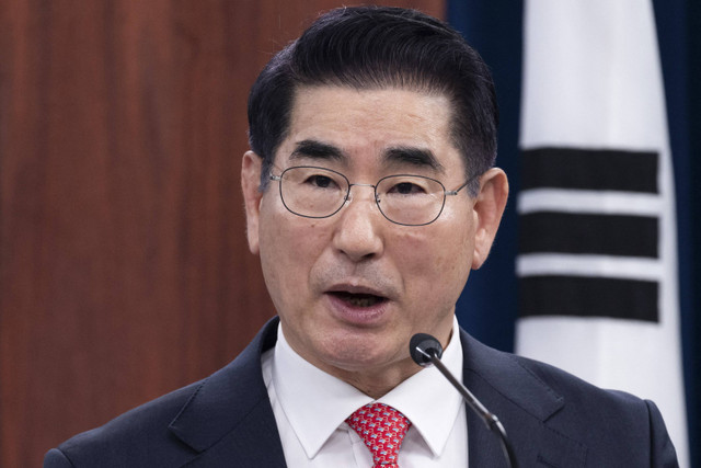 Menteri Pertahanan Korea Selatan Kim Yong-hyun. Foto:  SAUL LOEB/AFP