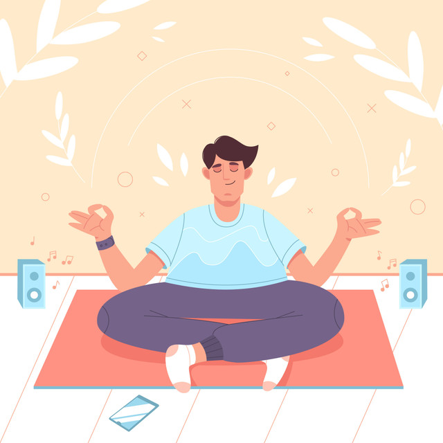 sumber: https://www.freepik.com/free-vector/calm-man-with-crossed-legs-lotus-position-doing-yoga-meditation-mindfulness-practice-spiritual-di_16503840.htm#fromView=search&page=1&position=32&uuid=df81cef4-8db7-4a35-a6b1-f98d819d7c38