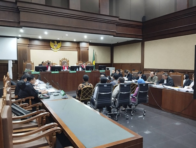 Sidang lanjutan kasus dugaan korupsi pengadaan truk Basarnas di Pengadilan Tipikor Jakarta, Kamis (5/12/2024). Foto: Dok. Istimewa