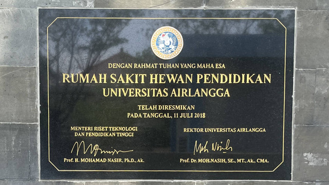 Rumah Sakit Hewan, Universitas Airlangga