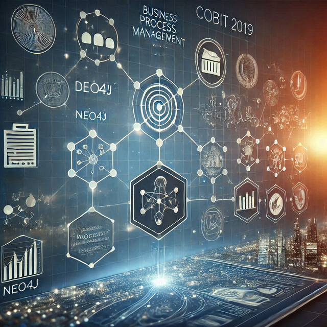 Ilustrasi graph dalam mengelola proses bisnis COBIT 2019 (sumber: bing.com/images/create)