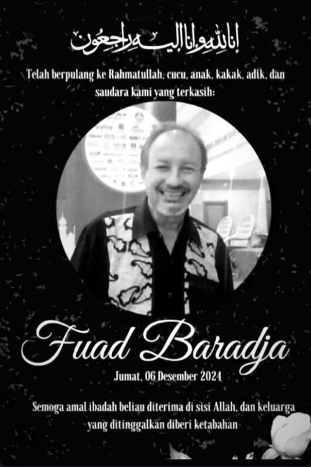 Pemeran film Jin & Jun Fuad Baradja meninggal. Foto: Instagram/ @sahrulgunawanofficial