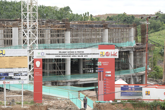 Pembangunan Masjid Negara di IKN. Foto: Dok. Kantor Komunikasi Kepresidenan