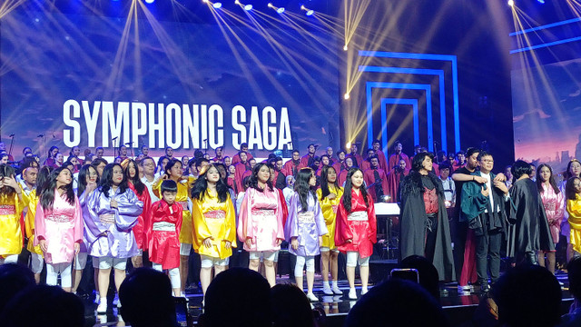 Konser Symphonic Saga 2024 di Kawasan Kebon Jeruk, Sabtu (7/12). Foto: Aprilandika Pratama/kumparan