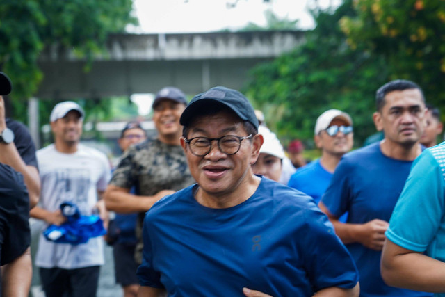 Calon Gubernur Jakarta Pramono Anung di kawasan CFD, Jakarta Pusat, Minggu (8/12/2024). Foto: Tim Media Pramono Anung