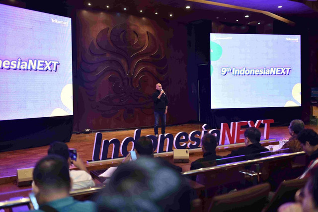 GM Corporate Social Responsibility Telkomsel, Andry P. Santoso, mengungkapkan bahwa IndonesiaNEXT berupaya menjawab tantangan pendidikan tinggi di Indonesia, termasuk ketimpangan akses, kesenjangan kualitas, dan relevansi lulusan dengan kebutuhan industri. Foto: Dok. Telkomsel