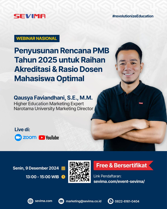 Ribuan Peserta Ikuti Seminar SEVIMA Seputar Strategi PMB 2025 & Akreditasi