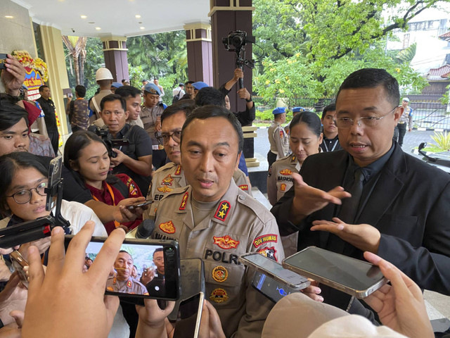 Kadiv Humas Polri Irjen Sandi Nugroho di STIK-PTIK, Jakarta pada Senin (9/12/2024). Foto: Abid Raihan/kumparan