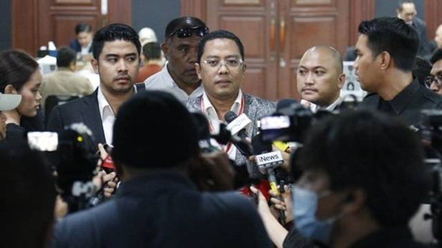 Tim kuasa hukum paslon gubernur DKI Jakarta Ridwan Kamil dan Suswono (RIDO) mendatangi MK untuk konsultasi pengajuan permohonan perselisihan hasil pemilihan gubernur, Senin (9/12/2024). Foto: Mahkamah Konstitusi RI