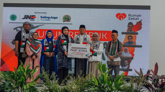 Amgala Foundation  secara simbolis menyerahkan bantuan untuk Palestina berupa sumur bor dan fasilitas penyediaan air bersih di Gaza, Palestina. 