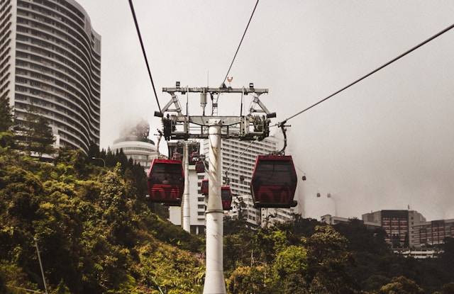 Cara naik cable car Genting. Foto hanya ilustrasi bukan yang sebenarnya. foto: Unsplash/seb.