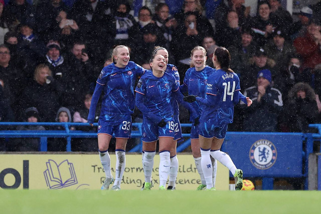 Chelsea menang 4-2 atas Brighton & Hove Albion dalam pekan lanjutan Liga Inggris Wanita 2024/25. Foto: Dok. Chelsea