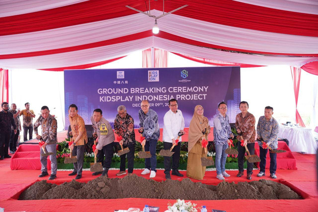 Pembangunan pabrik mainan globa Cititoy di Subang Smartpolitan. Foto: Subang Smartpolitan