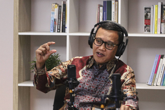 Diptalk bersama Menteri P2MI Abdul Kadir Karding. Foto: Iqbal Firdaus/kumparan