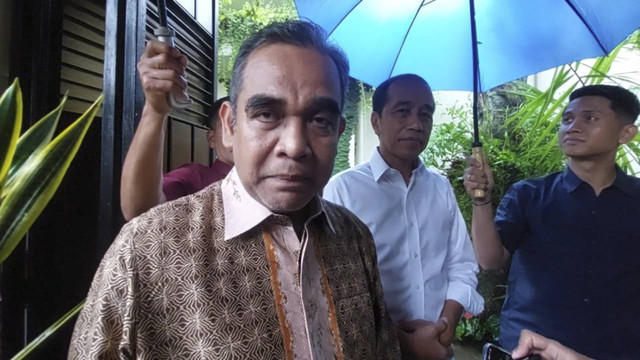 Sekjen Gerindra Ahmad Muzani temui Jokowi di Solo. Foto: Dok. kumparan