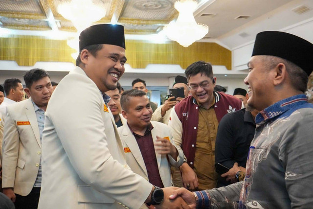 Wali Kota Medan Bobby Nasution menghadiri Silaturahmi Kebangsaan Pemuda Muhammadiyah Sumut di Hotel Danau Toba, Minggu (8/12). Foto: Dok. Istimewa