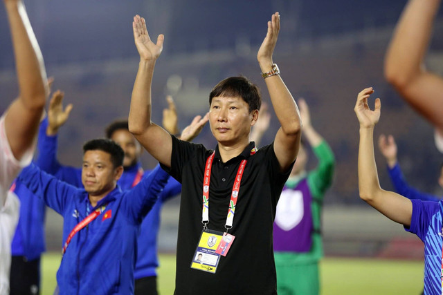 Pelatih Timnas Vietnam, Kim Sang-sik, di Piala AFF 2024. Foto: VFF