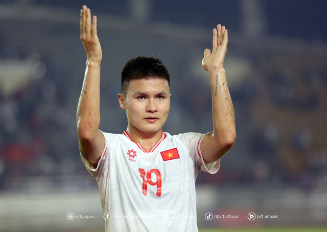 Pemain Timnas Vietnam, Nguyen Quang Hai, di Piala AFF 2024. Foto: VFF