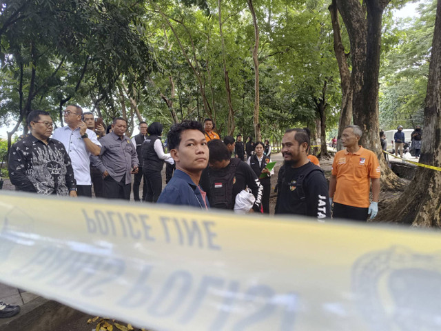 Agus Buntung di Taman Udayana Kota Mataram. Di sini Agus menemui korban yang kemudian diajaknya ke homestay. Foto: Dok. kumparan