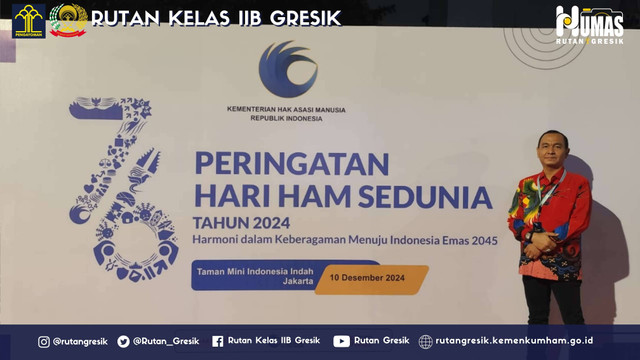 Mengukir Prestasi: Rutan Kelas IIB Gresik Raih Penghargaan P2HAM 