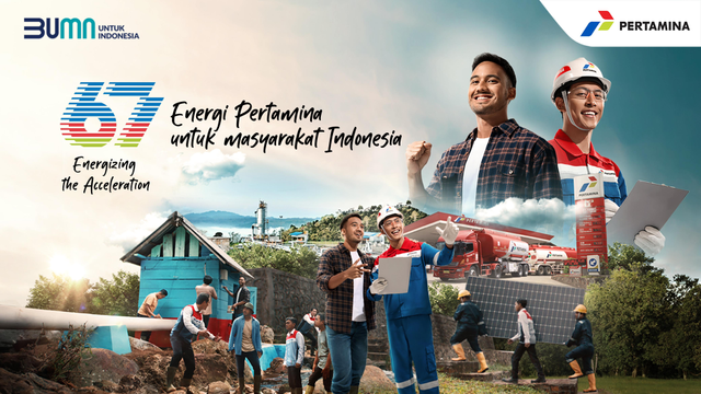 HUT ke-67 Pertamina dengan memberikan manfaat kepada masyarakat, lingkungan, dan ekonomi. Foto: Dok. Pertamina