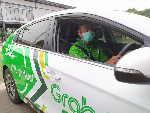 Ilustrasi Grab Car. Foto: Grab