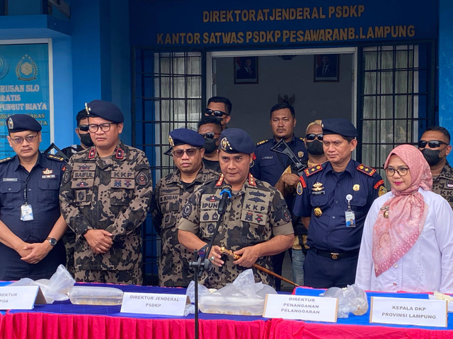 Direktur Jenderal Pengawasan Sumber Daya Kelautan dan Perikanan (PSDKP)  Pung Nugroho Saksono. | Foto: Sinta Yuliana/Lampung Geh