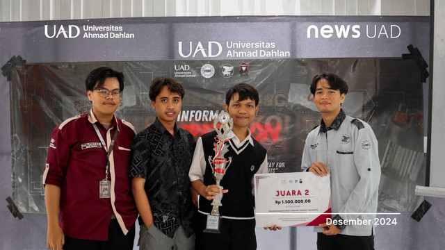 Juara 2 di PWD ICOM 2024 Mahasiswa Informatika UAD Buktikan Keunggulan di Bidang Teknologi (Dok. Rini)