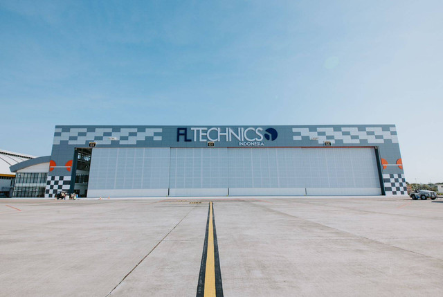 Hanggar MRO FL Technics Indonesia di Bandara I Gusti Ngurah Rai, Bali. Foto: FL Technics