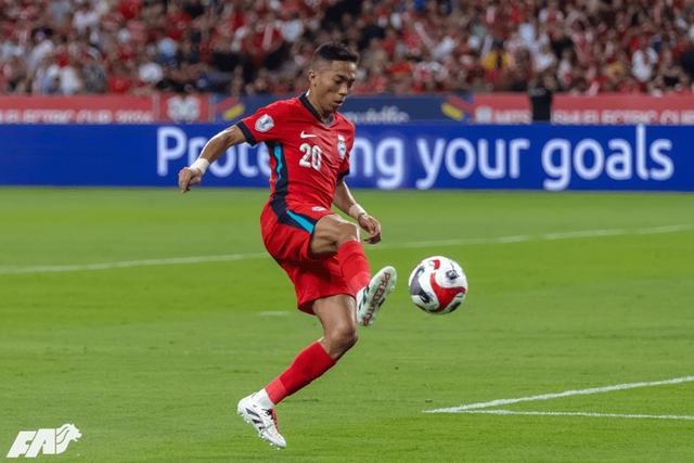 Pemain Timnas Singapura, Shawal Anuar, di Piala AFF 2024. Foto: FA Singapore