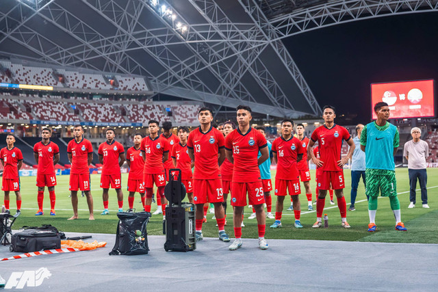 Pemain Timnas Singapura di Piala AFF 2024. Foto: FA Singapore