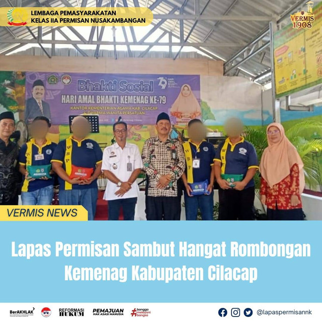 Lapas Permisan Sambut Hangat Rombongan Kemenag Kabupaten Cilacap