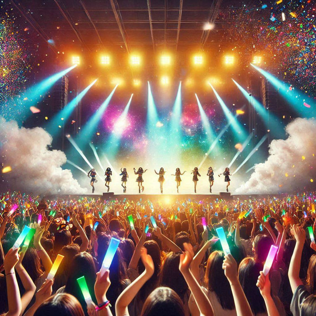 Ilustrasi Konser-K-Pop. Sumber : Microsoft Copilot