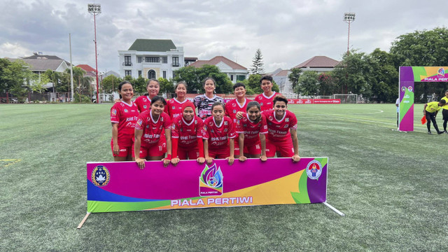 Roket FC (DKI Jakarta) di matchday kedua Piala Pertiwi 2024, Jumat (13/12) di Lapangan Akademi Persija Pulomas, Jakarta Timur. Foto: Andi Fajar/kumparan